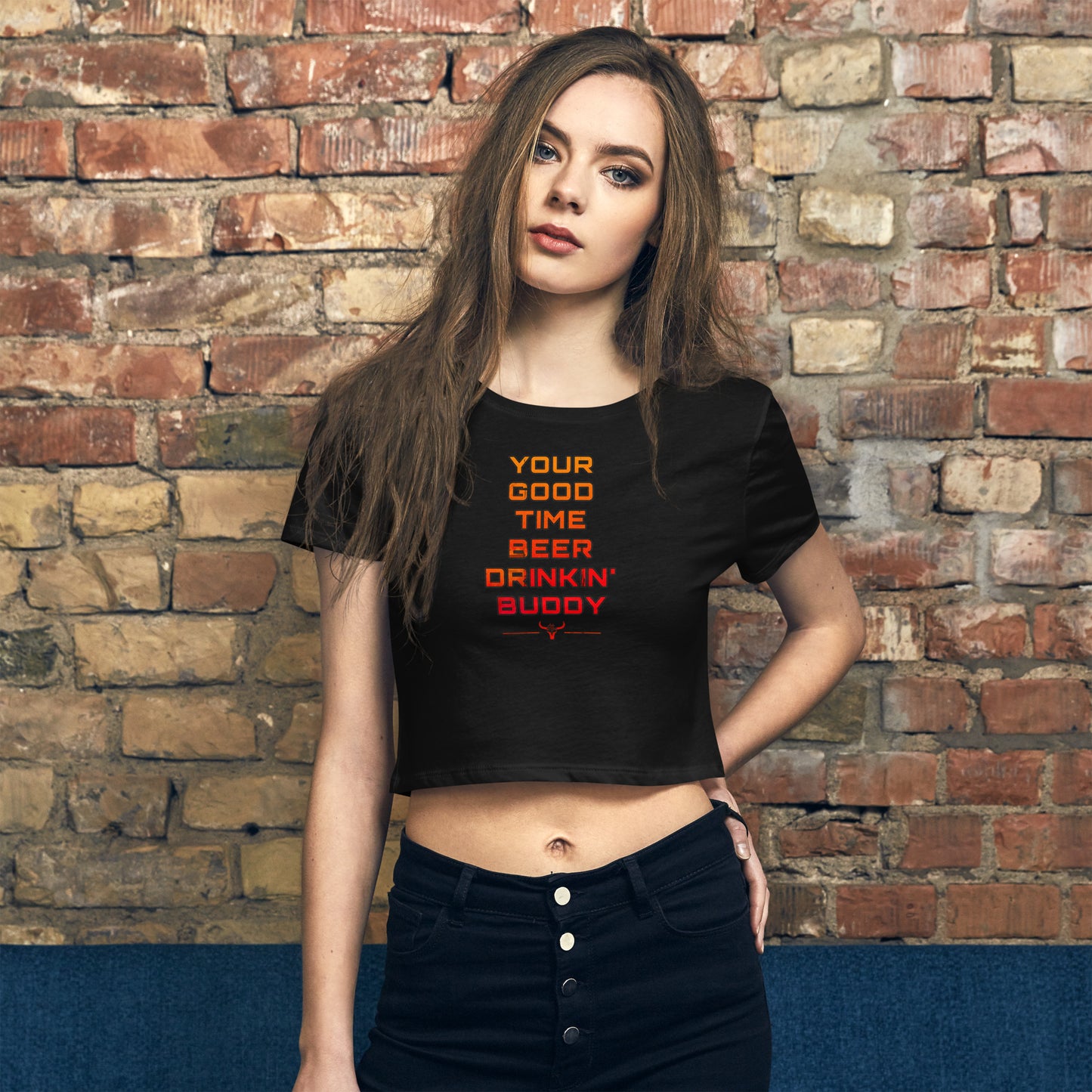 Good Time Beer Drinkin Buddy - Women’s Crop Tee